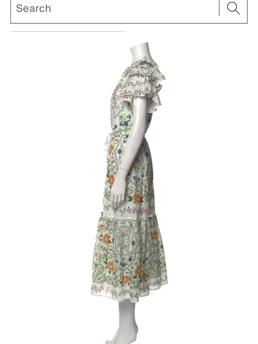 FARM Rio Floral Print Midi Dress NWT Medium Cottagecore Boho Romantic - Picture 10 of 11